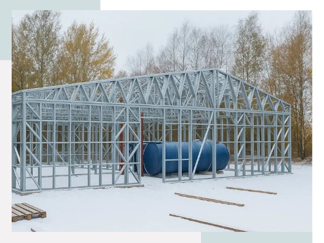 Металлические ангары в Каменске-Уральском