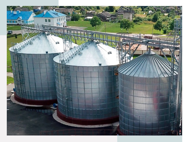 Металлические силосы в Каменске-Уральском