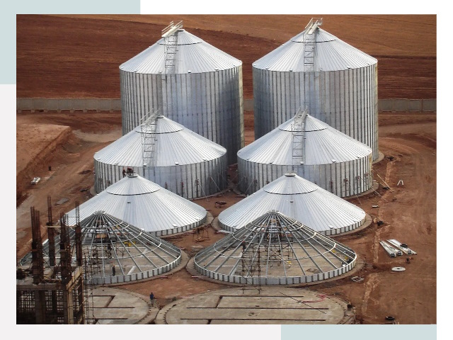 Строительство зерновых силосов в Каменске-Уральском