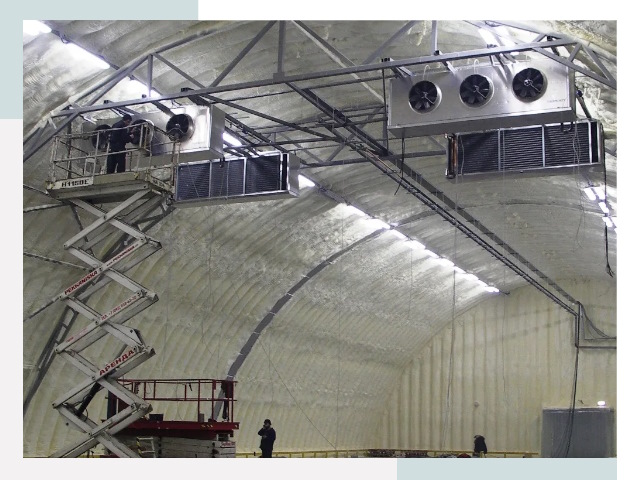 Оснащение ангаров в Каменске-Уральском