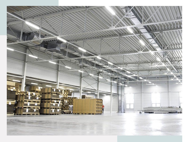 Освещение ангаров в Каменске-Уральском