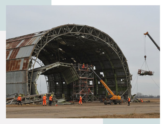 Демонтаж ангаров в Каменске-Уральском